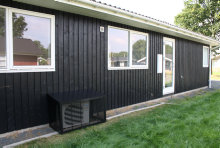 Värmepumpsskydd Aluminium Svart 1100 x 555 x 700/600 mm